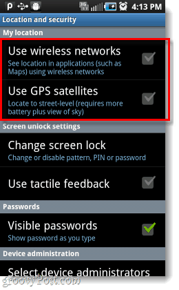 „Android“ naudoja mano belaidžio tinklo GPS palydovus