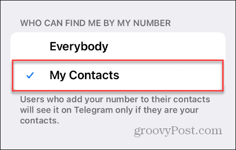 Raskite pagal telefono numerį telegramoje