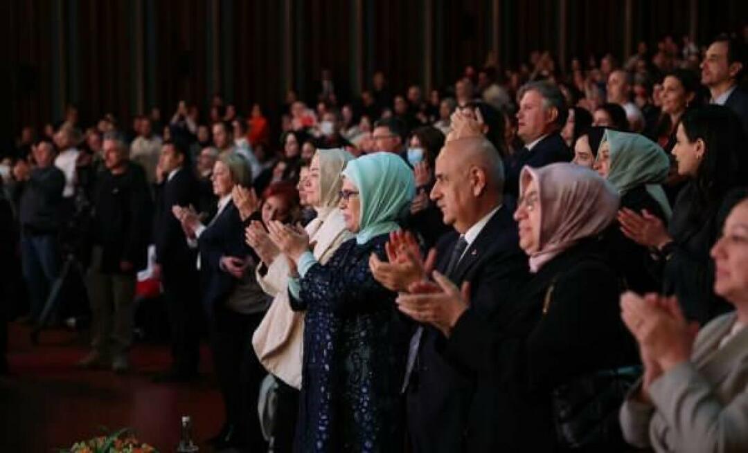 Emine Erdoğan žiūrėjo operą „Turandot“ mūsų Kongresų ir kultūros centre Beştepe!