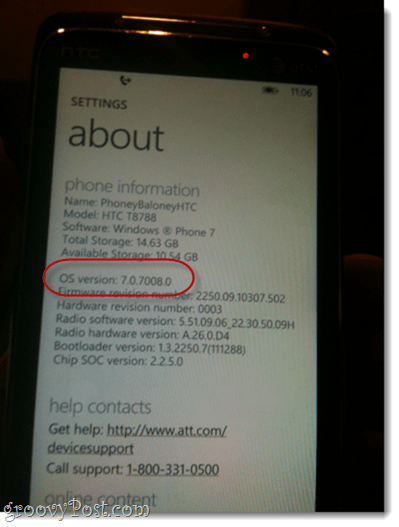 Nukopijuokite ir įklijuokite „Windows Phone 7“ 7.0.7390.0