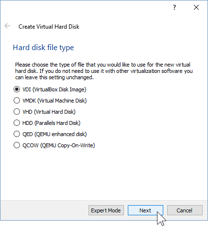 05 Nustatykite standžiojo disko tipą („Windows 10“ diegimas)