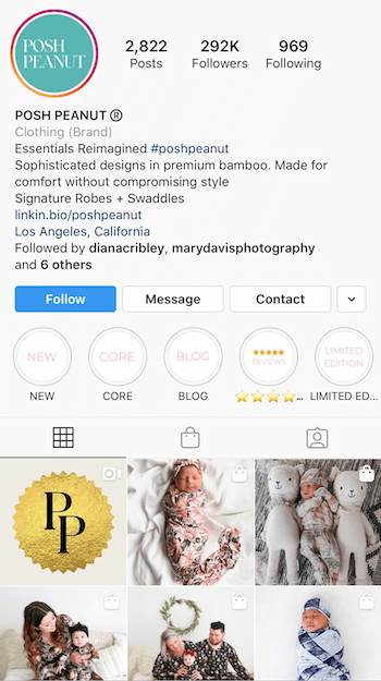 verslui optimizuoto „Instagram bio“ pavyzdys