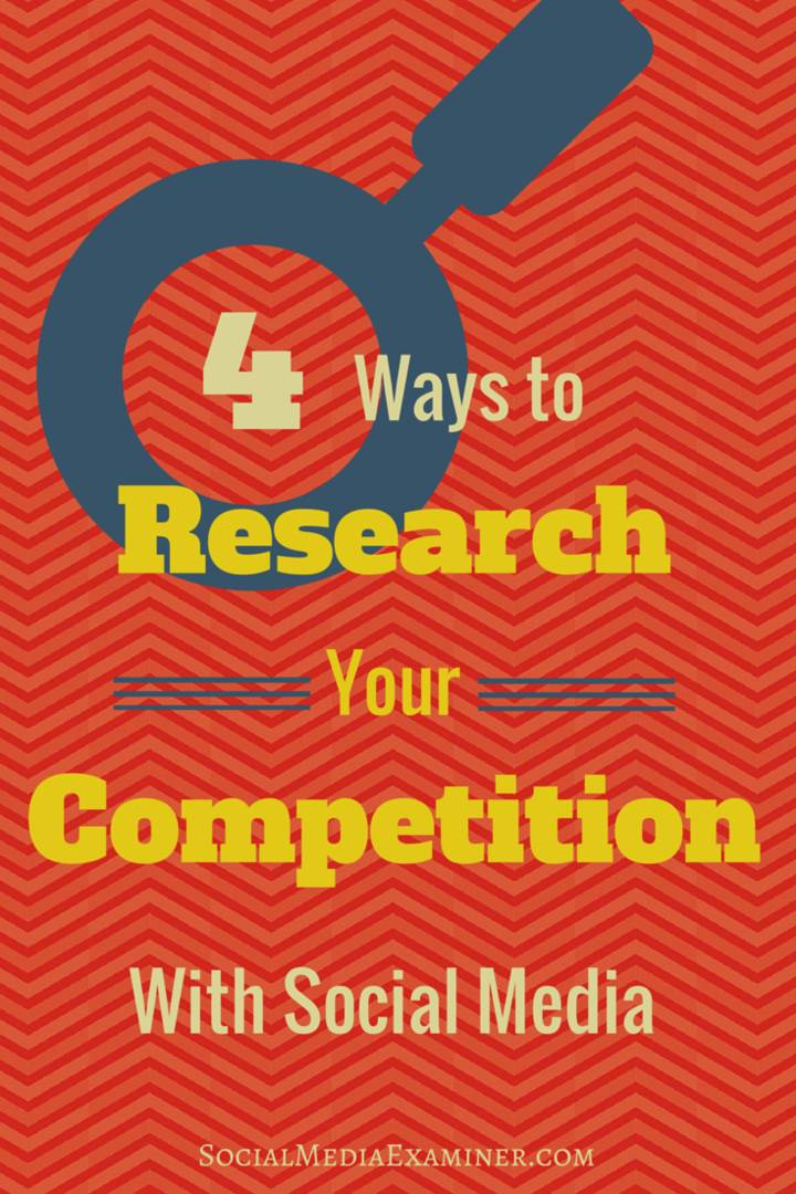4 būdai, kaip ištirti savo konkurenciją socialiniuose tinkluose: socialinės žiniasklaidos ekspertas