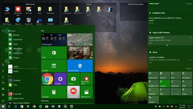 „Windows 10“ tamsaus režimo jubiliejaus atnaujinimas