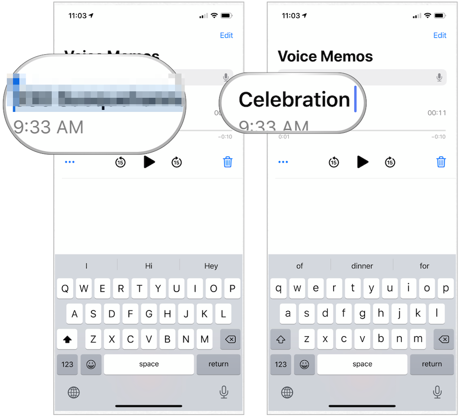 „iPhone Voice Memos“ keičia pavadinimą