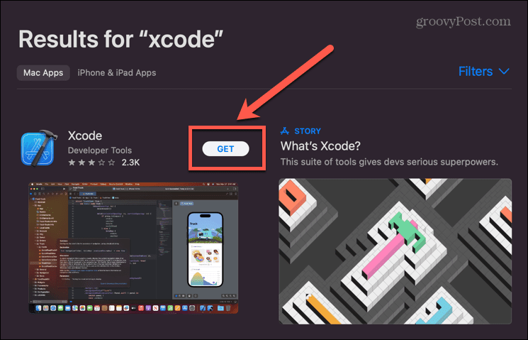 App store gauti xcode