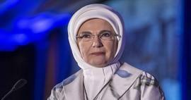 Pirmosios ponios Erdoğan skambutis Gazoje! „Kviečiu žmoniją, kuri stebi šį žiaurumą“