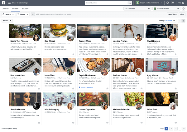 „Facebook“ išleido „Brand Collabs Manager“, leidžiantį prekės ženklams atrasti kūrėjus, su kuriais jie galėtų sudaryti sandorius ir partnerystę
