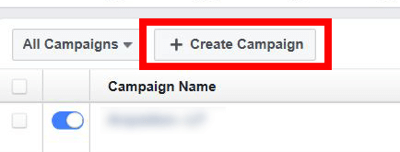 Norėdami nustatyti padalijimo testą, pirmiausia sukurkite naują „Facebook“ kampaniją.