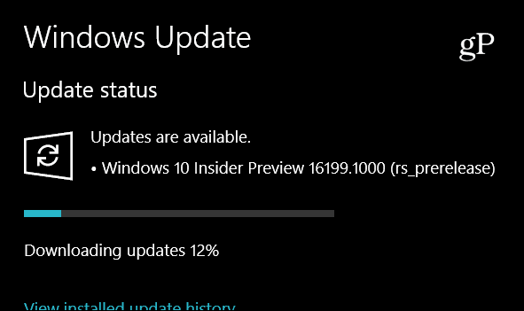 „Microsoft“ pristato „Windows 10 Insider Preview Build 16199“, apima naujas funkcijas