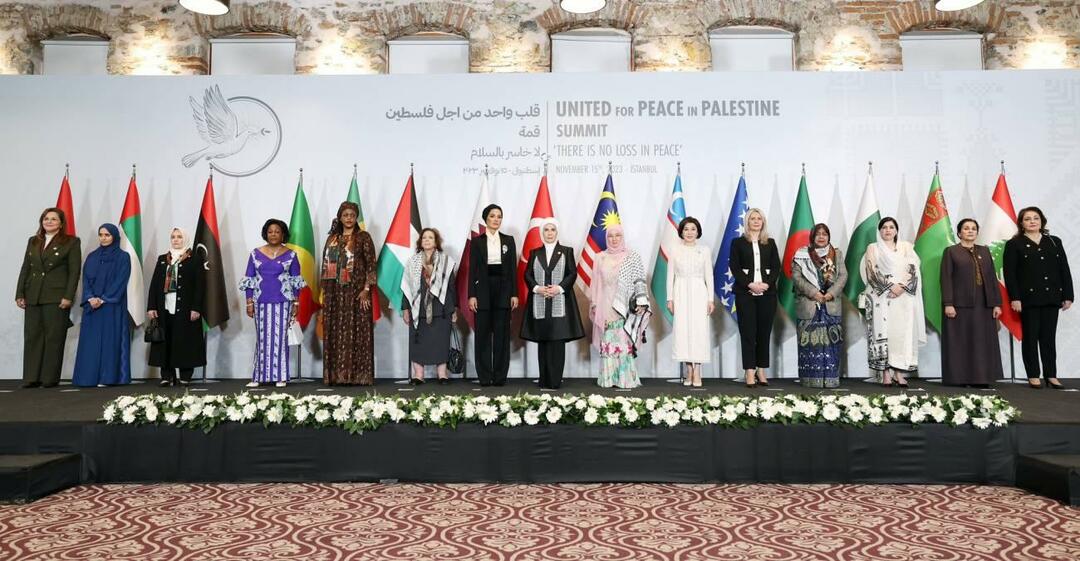 „Viena širdis už Palestinos lyderių žmonas“ aukščiausiojo lygio susitikimą