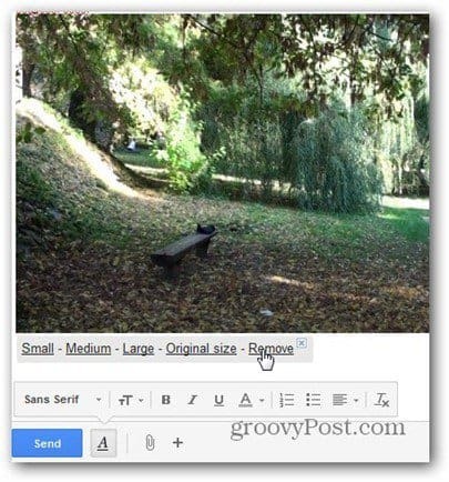 naujas gmail rašyti įterpti nuotraukas