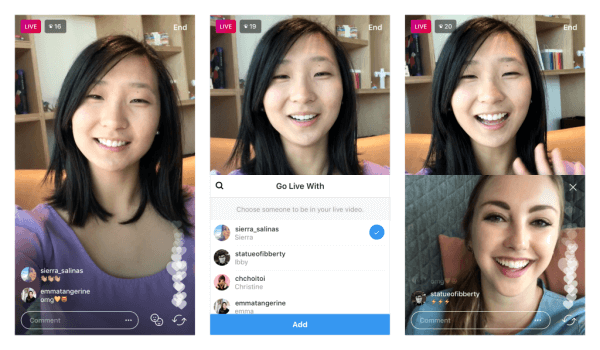„Instagram“ išbando galimybę dalytis tiesiogine vaizdo transliacija su kitu vartotoju.