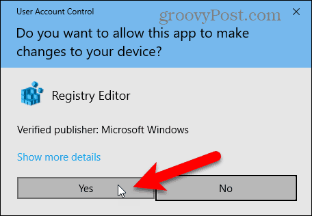 „Windows 10“ dialogo langas Vartotojo abonemento valdymas