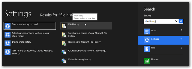 Kaip įjungti "Windows 8" failų istoriją
