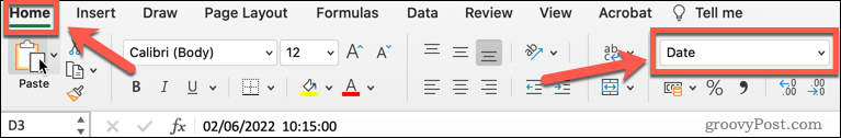 „Excel“ skaičių formato parinktys
