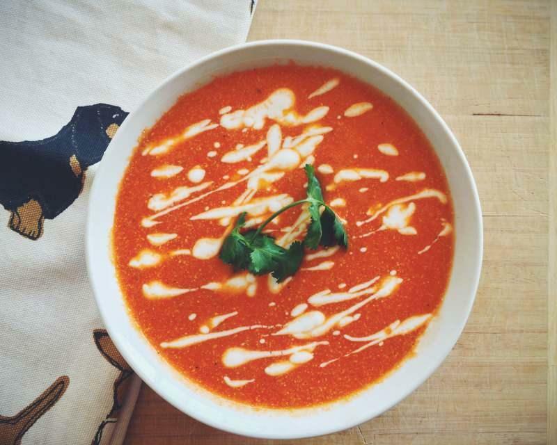 raudonųjų pipirų sriubos receptas