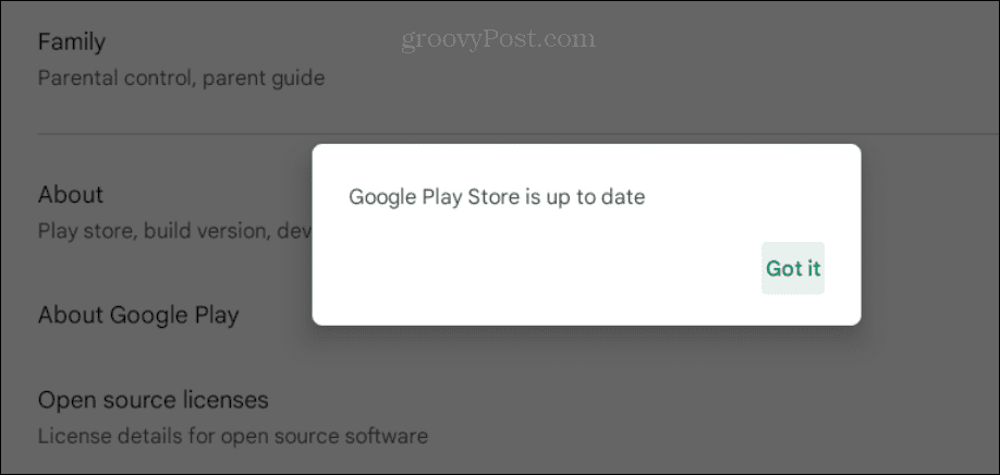 „Google Play“ neveikia „Chromebook“.