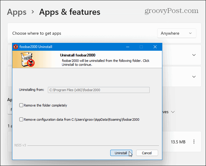 Pašalinkite „Win32 Apps“ „Windows 11“