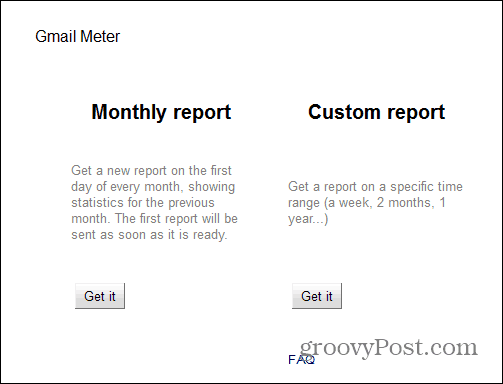 „Gmail Meter“ ataskaita