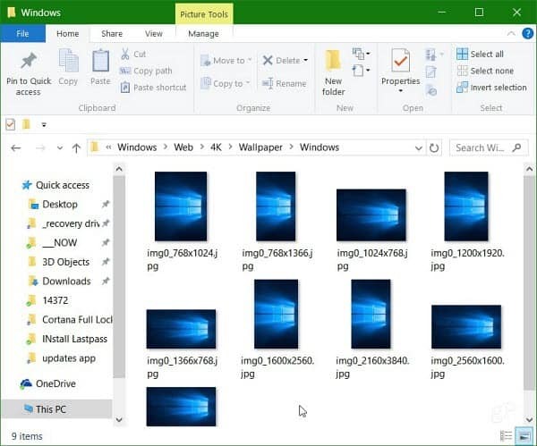 Štai kaip rasti „Windows 10“ darbalaukio fonus