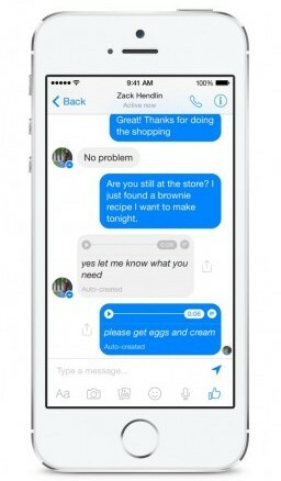 „Facebook Messenger“ išbando balso į tekstą funkciją.