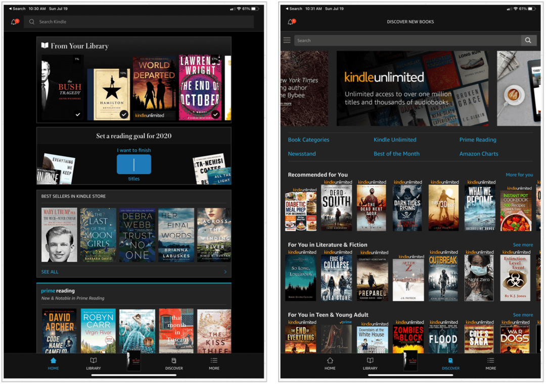 „Amazon Kindle“ „iPad“