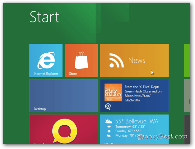 „Windows 8 Metro Desktop“ naujienos
