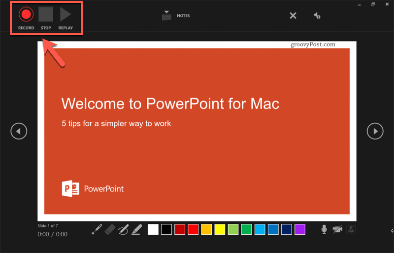 Eksportuoto vaizdo įrašo įrašymas „PowerPoint“