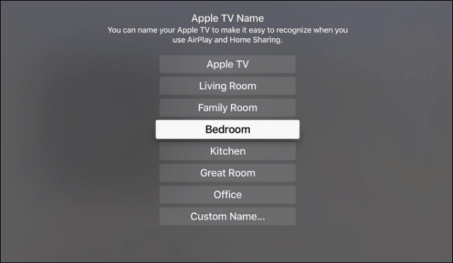 Pervardykite „Apple TV“
