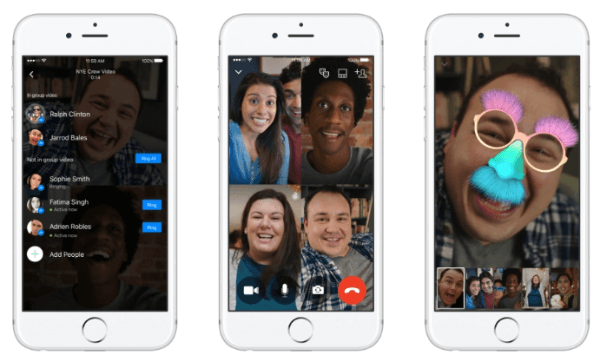 „Facebook Messenger“ išleidžia grupinio vaizdo pokalbių funkciją „Android“, „iOS“ ir žiniatinklyje.