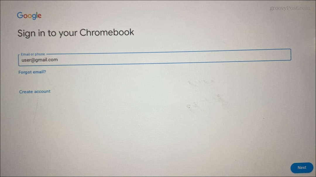 Pridėti naudotoją prie „Chromebook“.