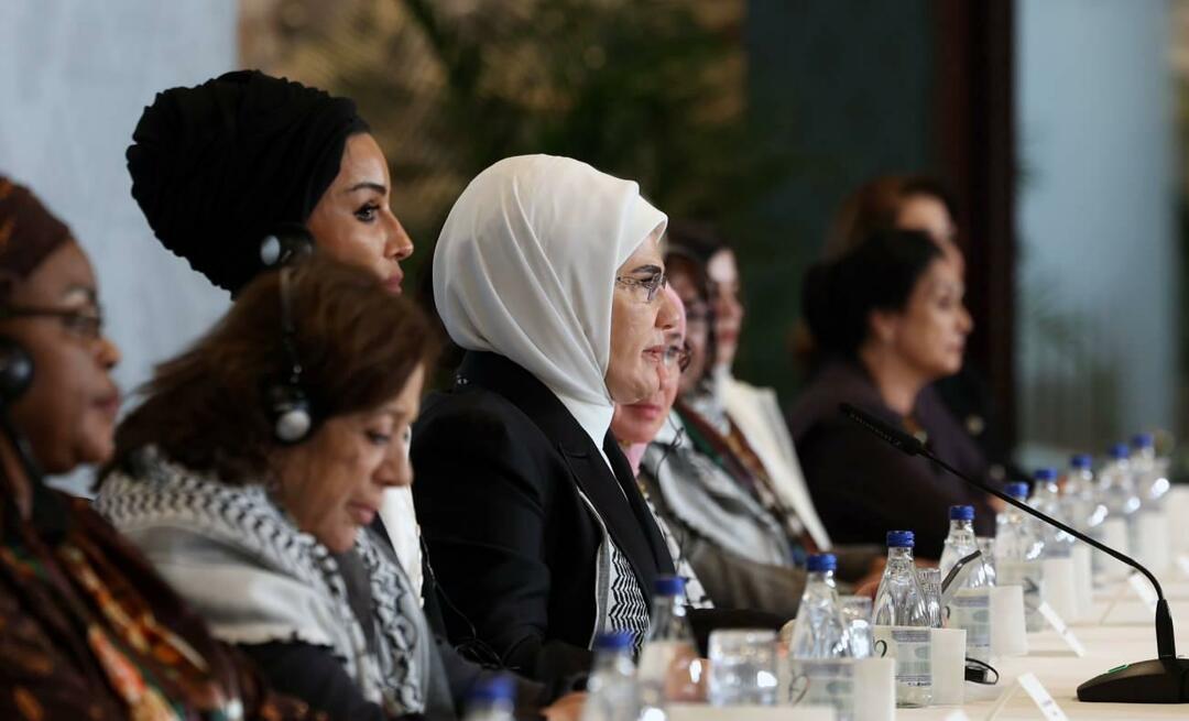 Pirmosios ponios Erdoğan dalijamės viena širdimi Palestinai! „Esame pasiryžę tęsti savo solidarumą!