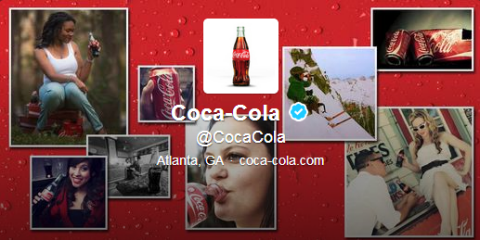 coca cola twitter antraštė