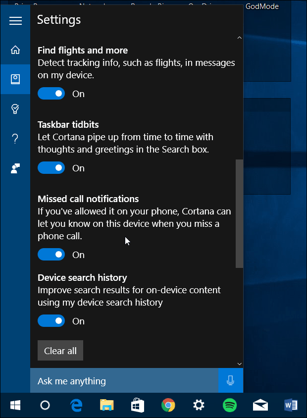 „Cortana“ patobulinimai