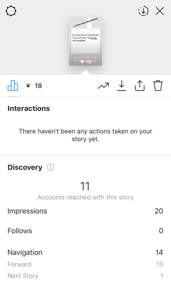 Peržiūrėkite „Instagram Stories“ IG duomenis, 9 žingsnis.