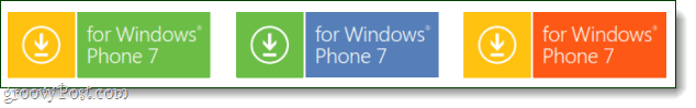 „Windows Phone 7“ naujo mygtuko logotipas