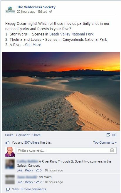 dykumos draugijos „Facebook“ renginių atnaujinimas