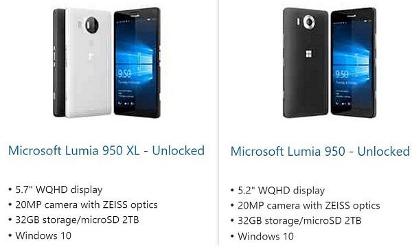 „Lumia 950“
