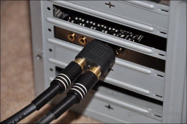 Atnaujinkite kompiuterio garso plokštės kabelius