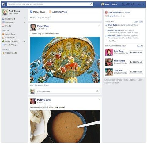 „facebook“ naujienų srauto šrifto dizainas