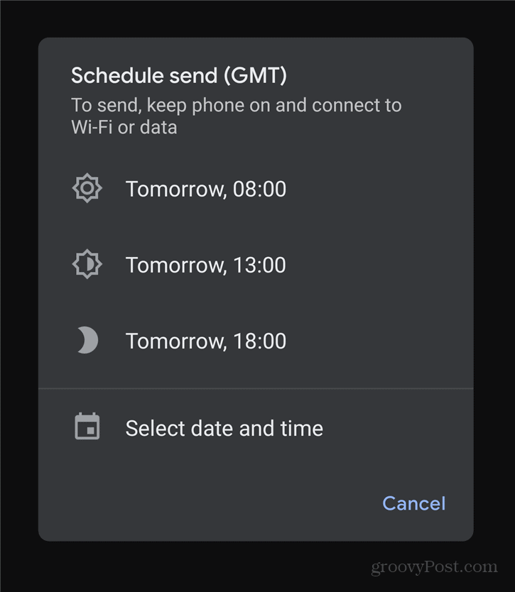 Kaip suplanuoti tekstinius pranešimus „Android“ tvarkaraštį