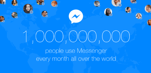 „facebook messenger“ milijardas vartotojų