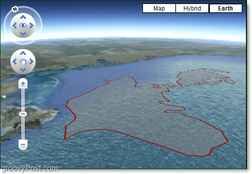 įlankos naftos išsiliejimas „Google Earth“