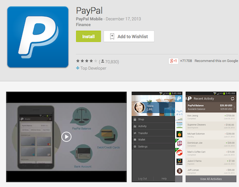 „paypal“ programa