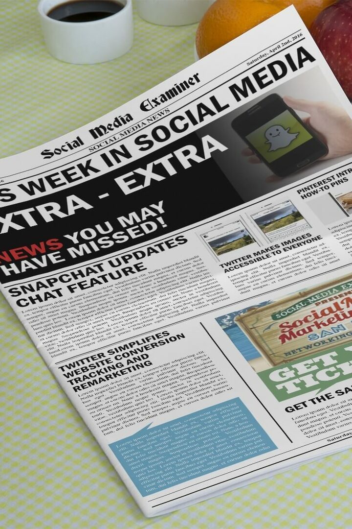 socialinių tinklų eksperto savaitės savaitės naujienos 2016 m. balandžio 2 d