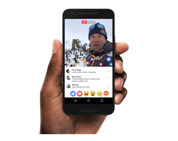 „facebook live“ naujų funkcijų išleidimas