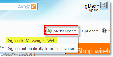 kaip naudoti "Windows Messenger" iš savo interneto naršyklės