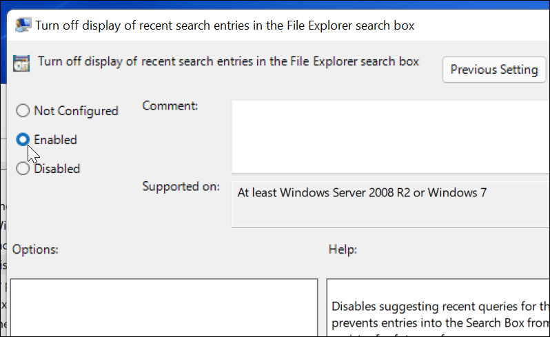 išjungti žiniatinklio paieškos rezultatus sistemoje „Windows 11“.