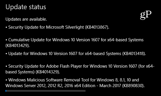 „Windows 10“ kaupiamasis atnaujinimas KB4013429 prieinamas dabar